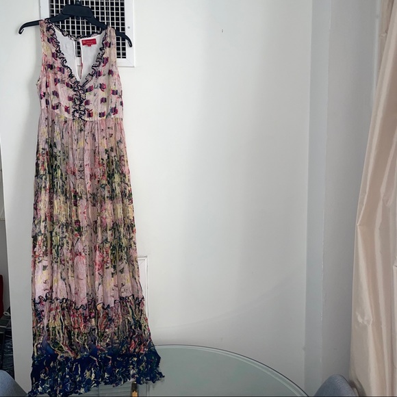 Anthropologie Bhanuni Floral Dress Size 2 - Picture 3 of 7